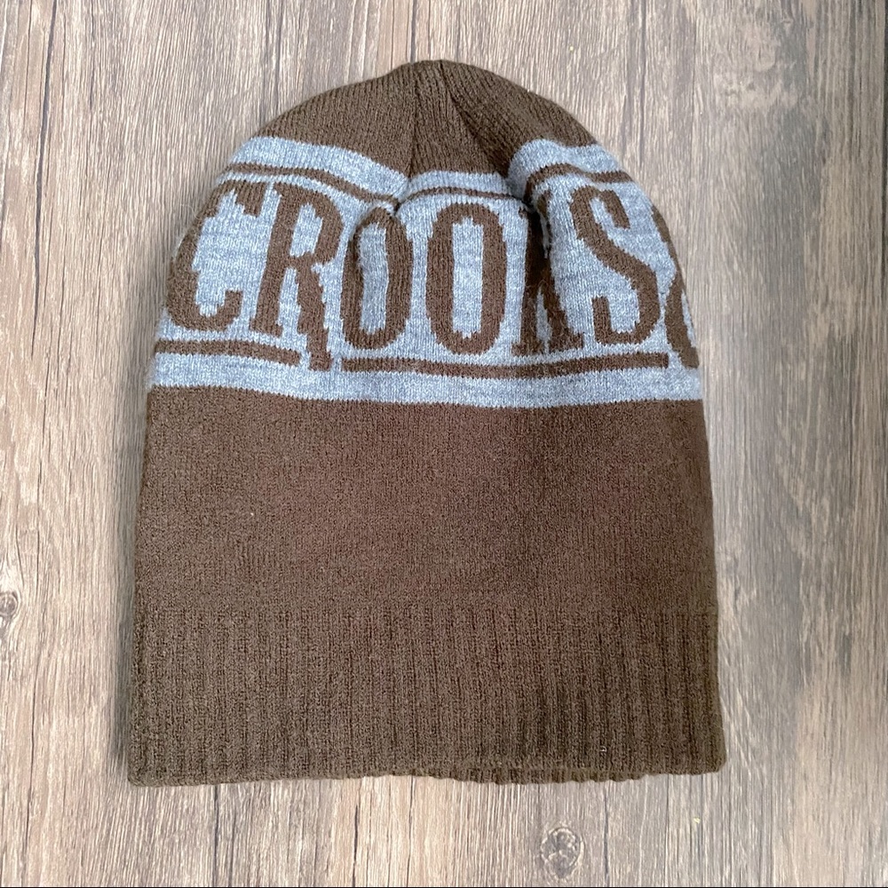 NWOT Crooks & Castle Brown & Grey Beanie